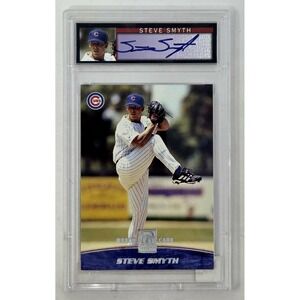 2001 Topps Reserve /1500 Steve Smith #139 Auto Rookie RC PSA 8 NM-MT‎